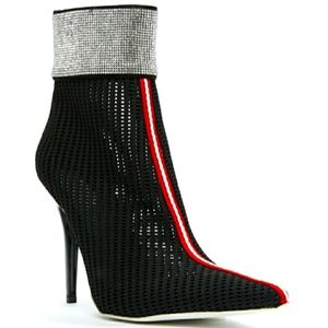 Jeffrey Campbell "2nd Base" mesh sporty booties.